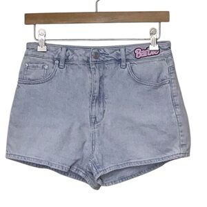 PacSun Barbie Stretch High Rise Jean Light Denim Shorts  Sz 27